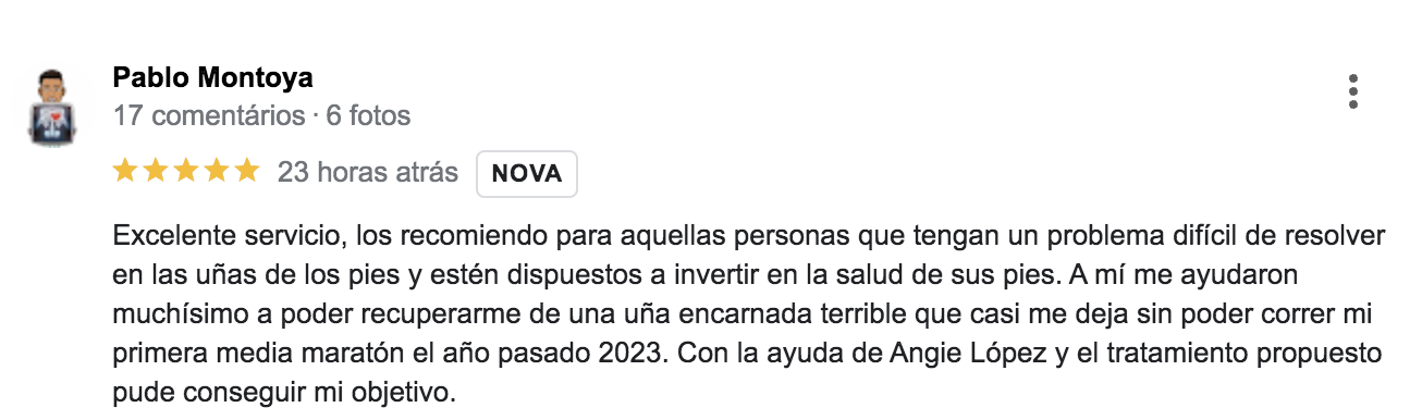 Testimonio de paciente de Podoplus